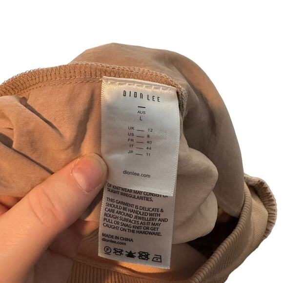 Dion Lee Double Waistband Nylon Track Pants Beige Tan 8 / 10 / Large - Picture 10 of 16